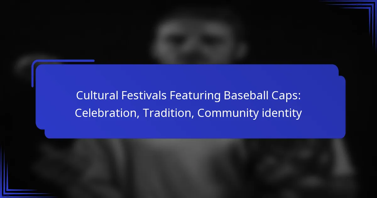 Culturele Festivals met Baseball Caps: Viering, Traditie, Gemeenschapsidentiteit