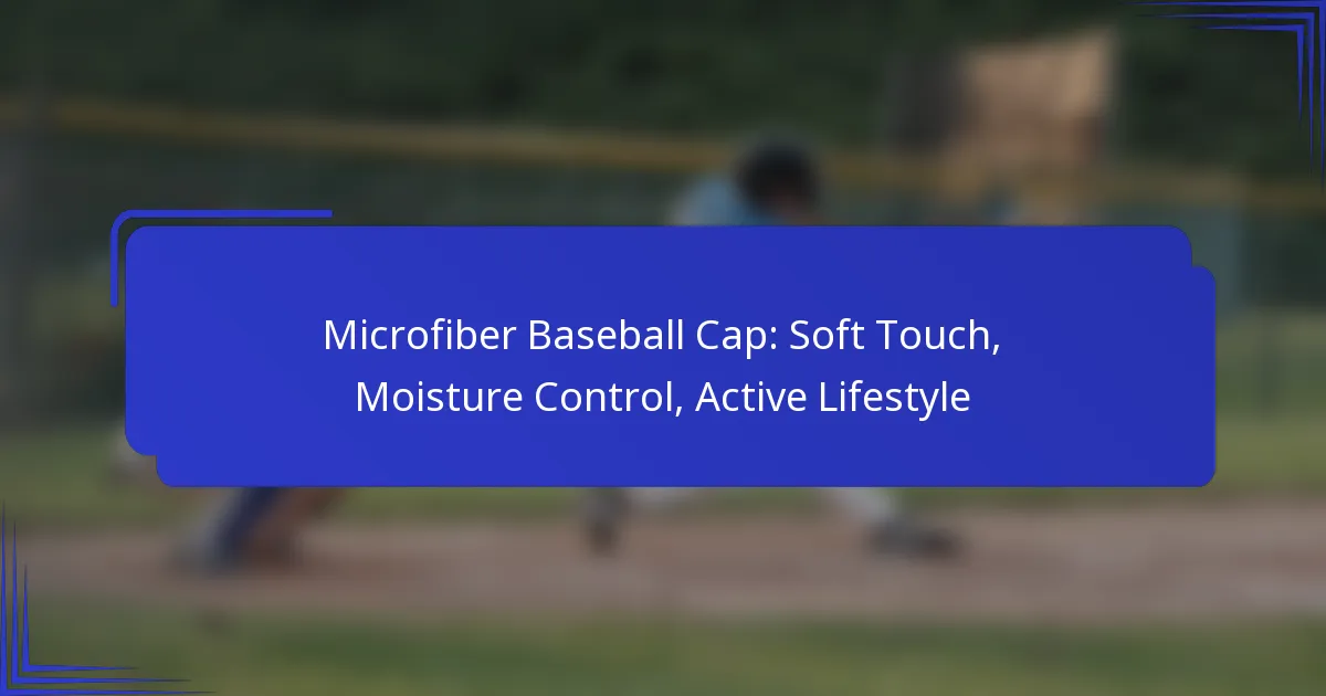 Microfiber Baseballpet: Zachte Aanraking, Vochtbeheersing, Actieve Levensstijl