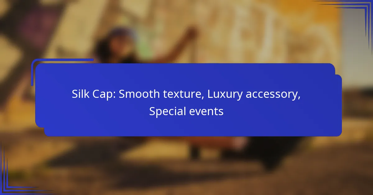 Zijden Hoed: Soepele textuur, Luxe accessoire, Speciale evenementen