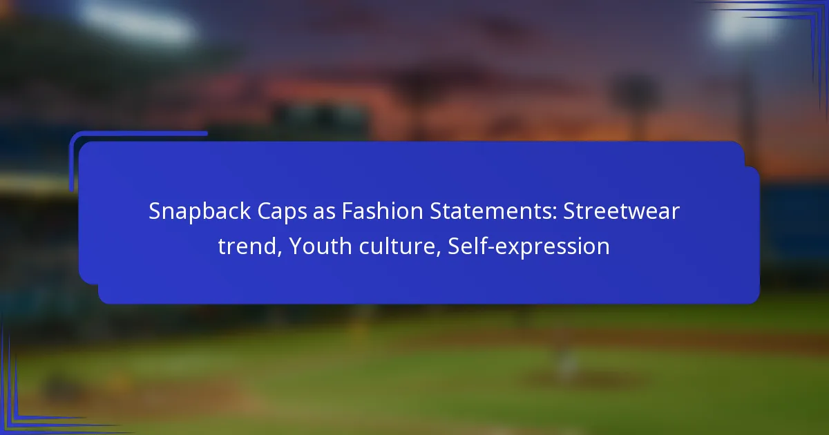 Snapback Caps als Mode-uitingen: Streetwear-trend, Jeugdcultuur, Zelfexpressie