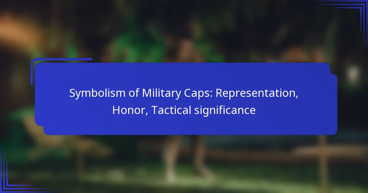 Symboliek van Militaire Petten: Representatie, Eer, Tactische betekenis