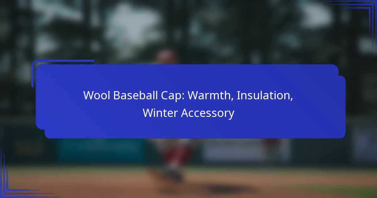 Wollen Baseballpet: Warmte, Isolatie, Winteraccessoire