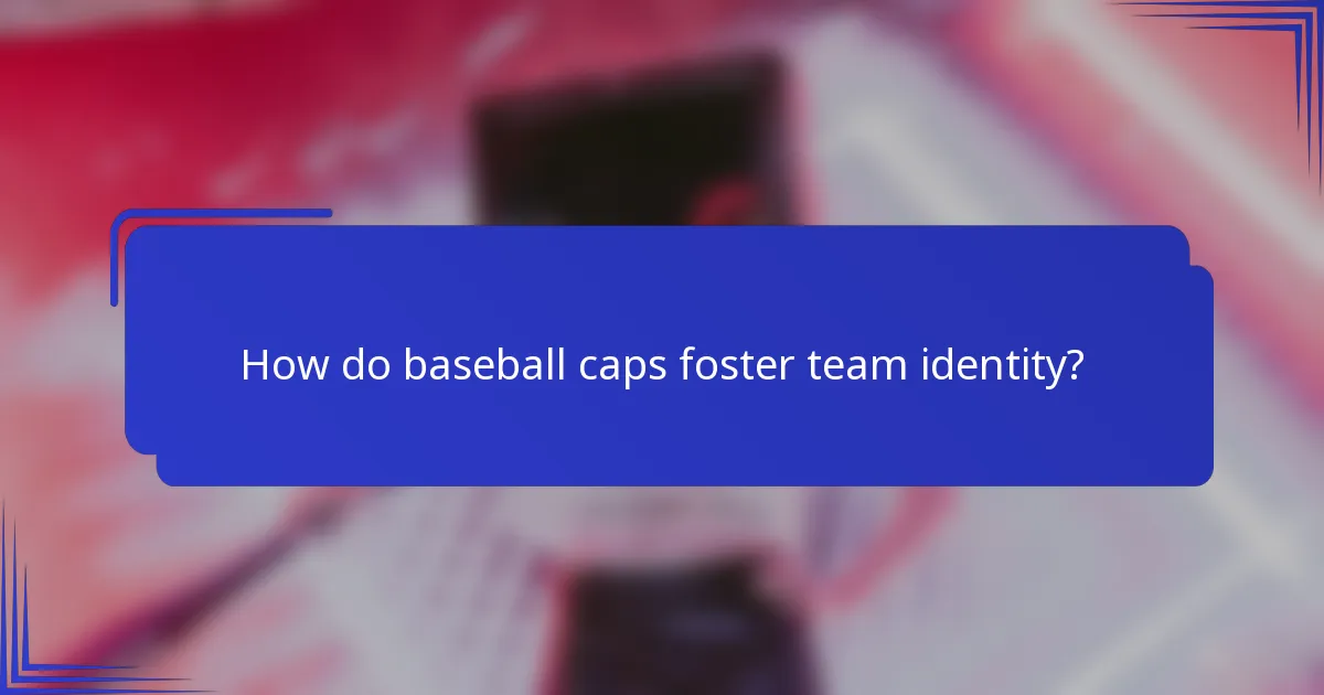 Hoe bevorderen baseballcaps teamidentiteit?
